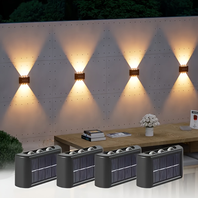 Solar Garden Light - Lámpara Solar LED para Exteriores, Impermeable,