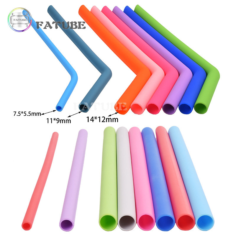 10 Pajitas de Silicona Curvas  - Reusable Straw reseña y precio