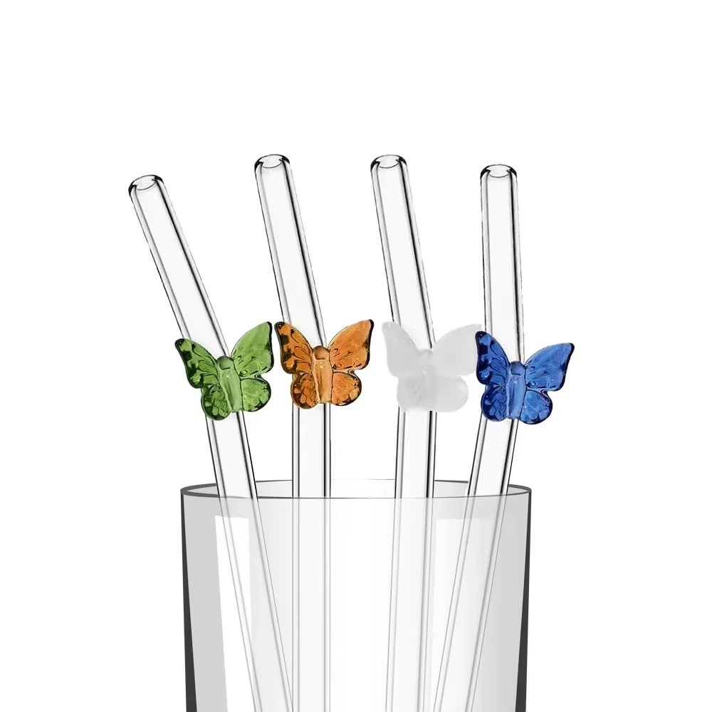 Pajitas de cristal con lazo re - Reusable Straw reseña y precio