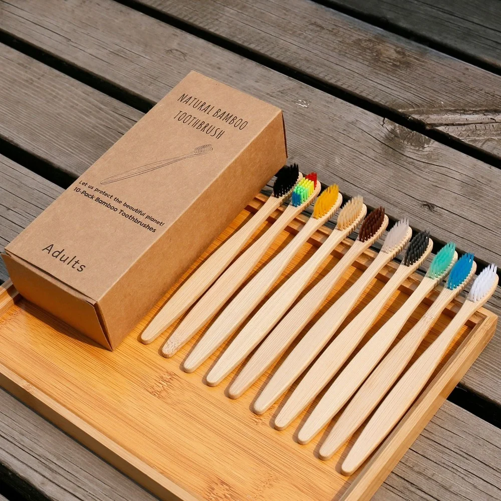 10 Uds cepillo de dientes colo - Bamboo Toothbrush reseña y precio