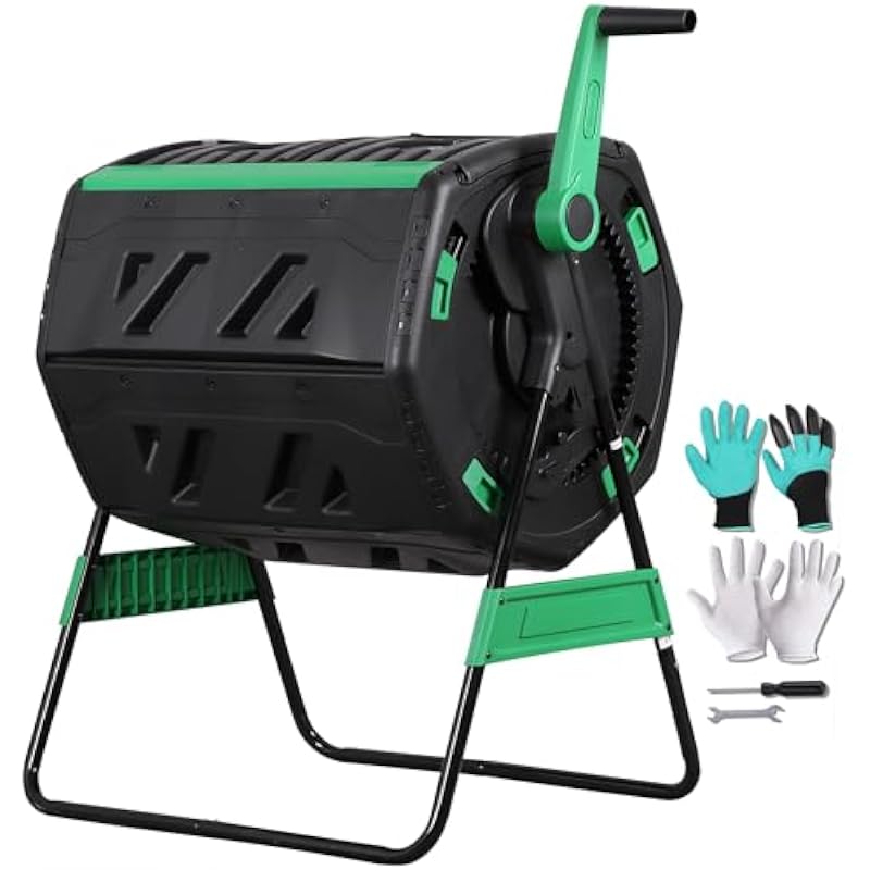Contenedor de compost giratori - Compost Bin reseña y precio