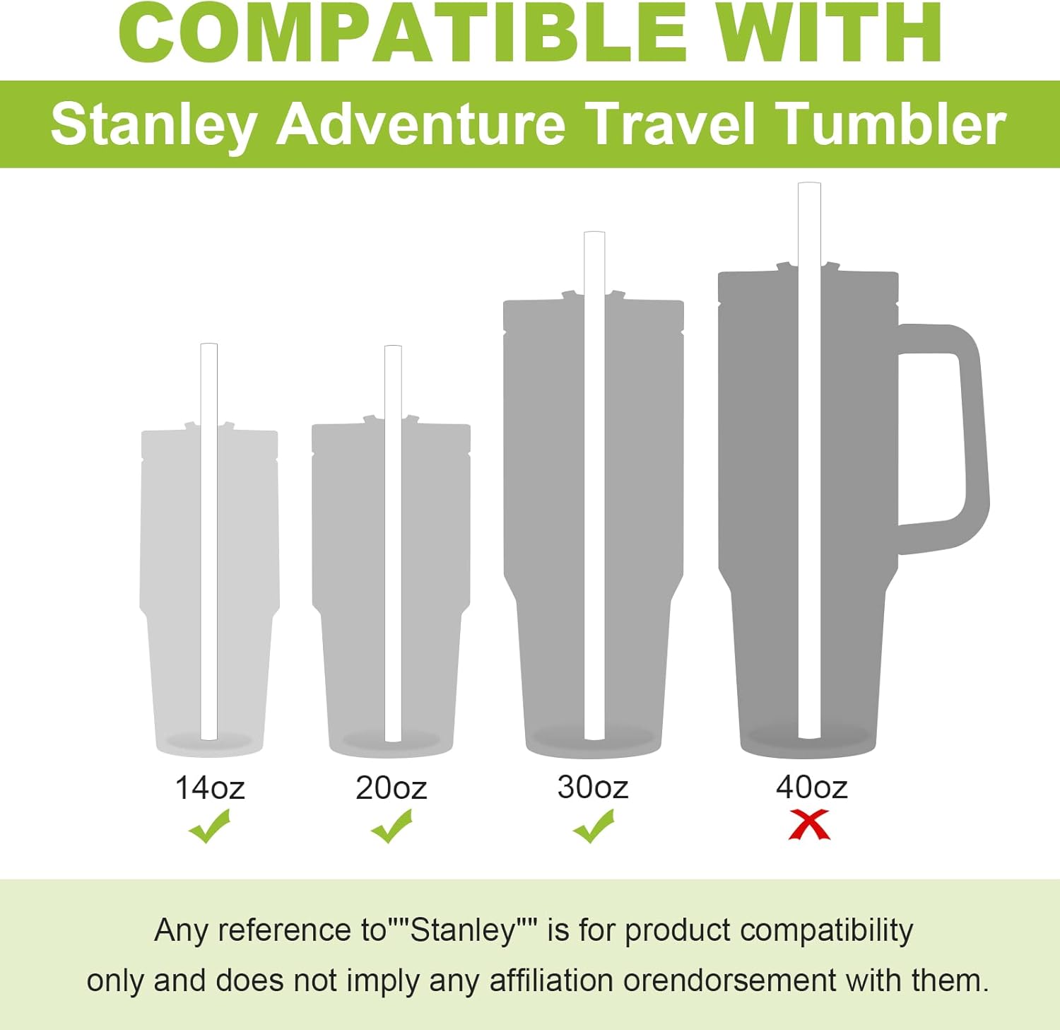Paquete de 6 Pajitas Reutiliza - Reusable Straw reseña y precio