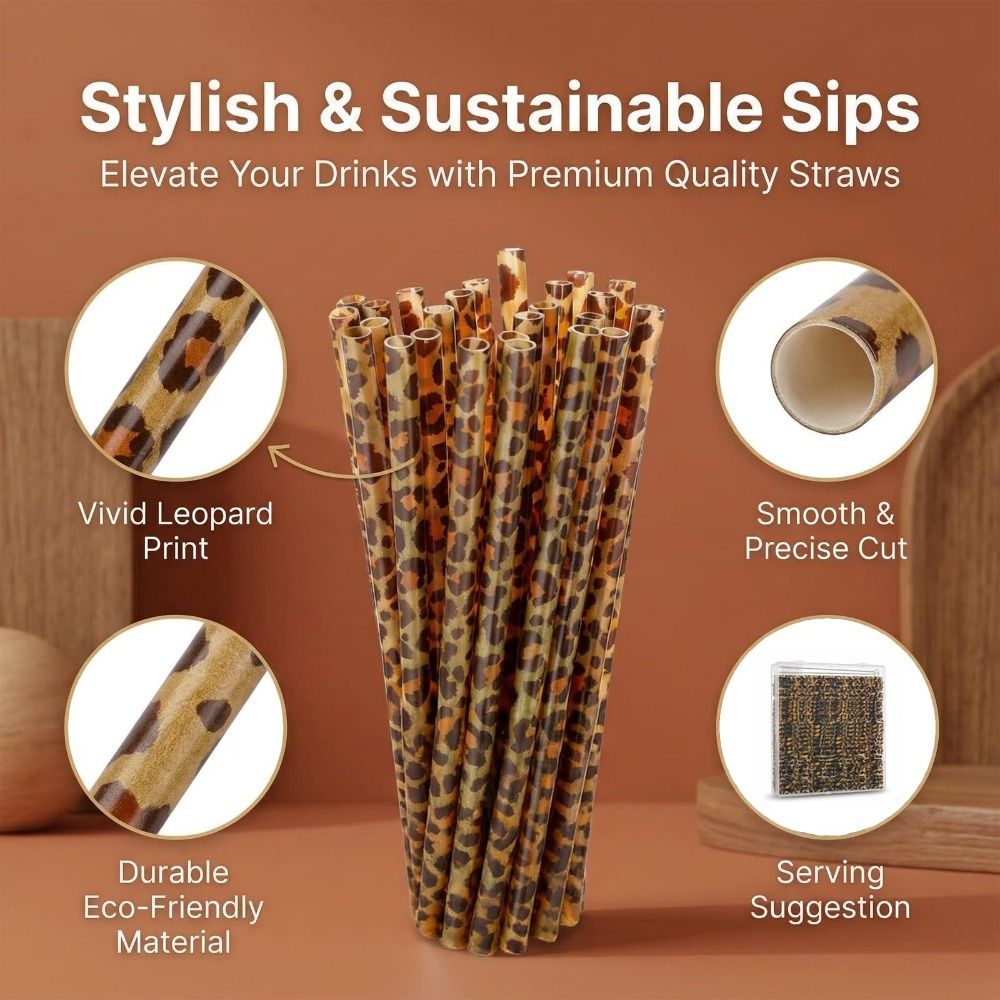 Pajitas de Beber con Estampado - Reusable Straw reseña y precio