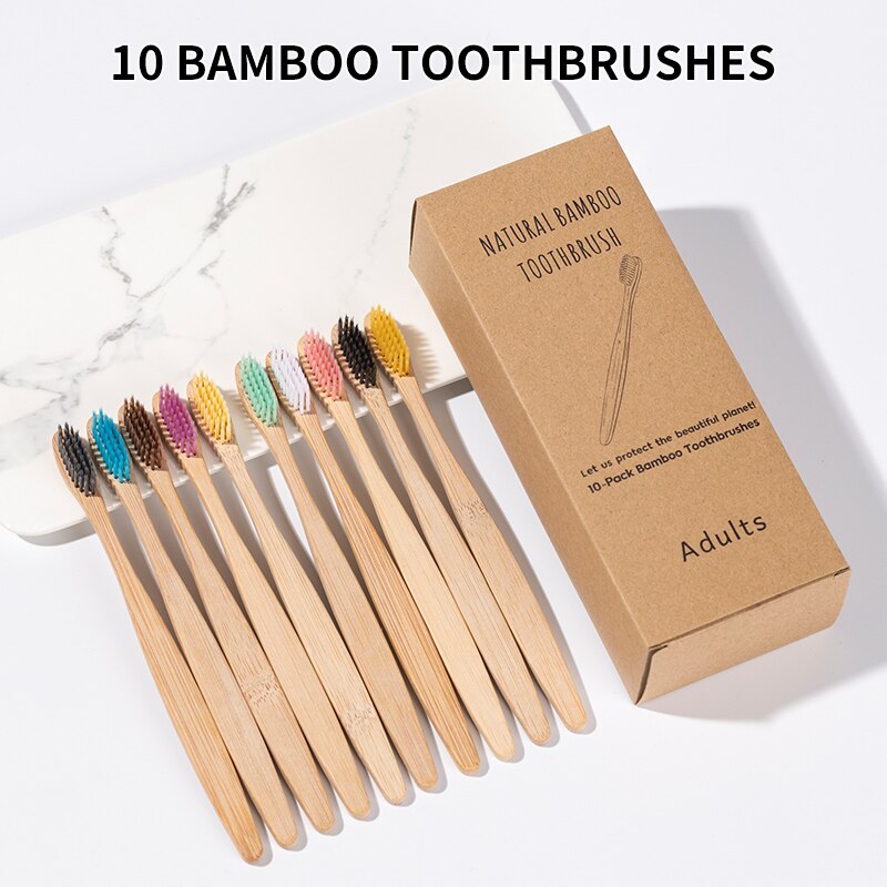 Juego de cepillos de dientes d - Bamboo Toothbrush reseña y precio