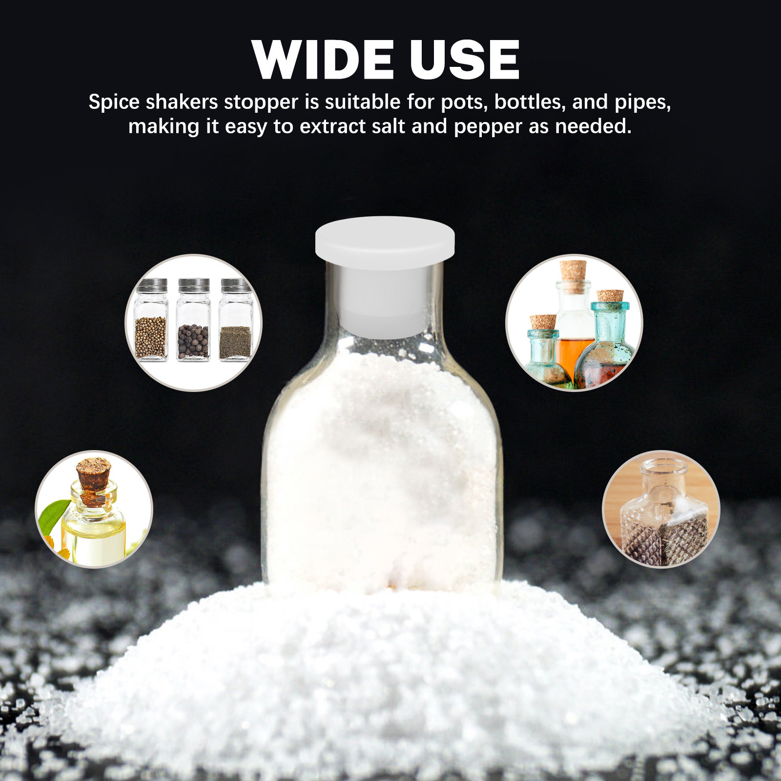 25 tapones de silicona blancos - Reusable Bottle reseña y precio