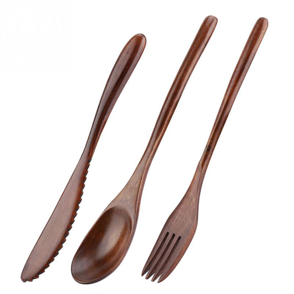Cuchillo, cuchara, tenedor, cu - Bamboo Cutlery reseña y precio